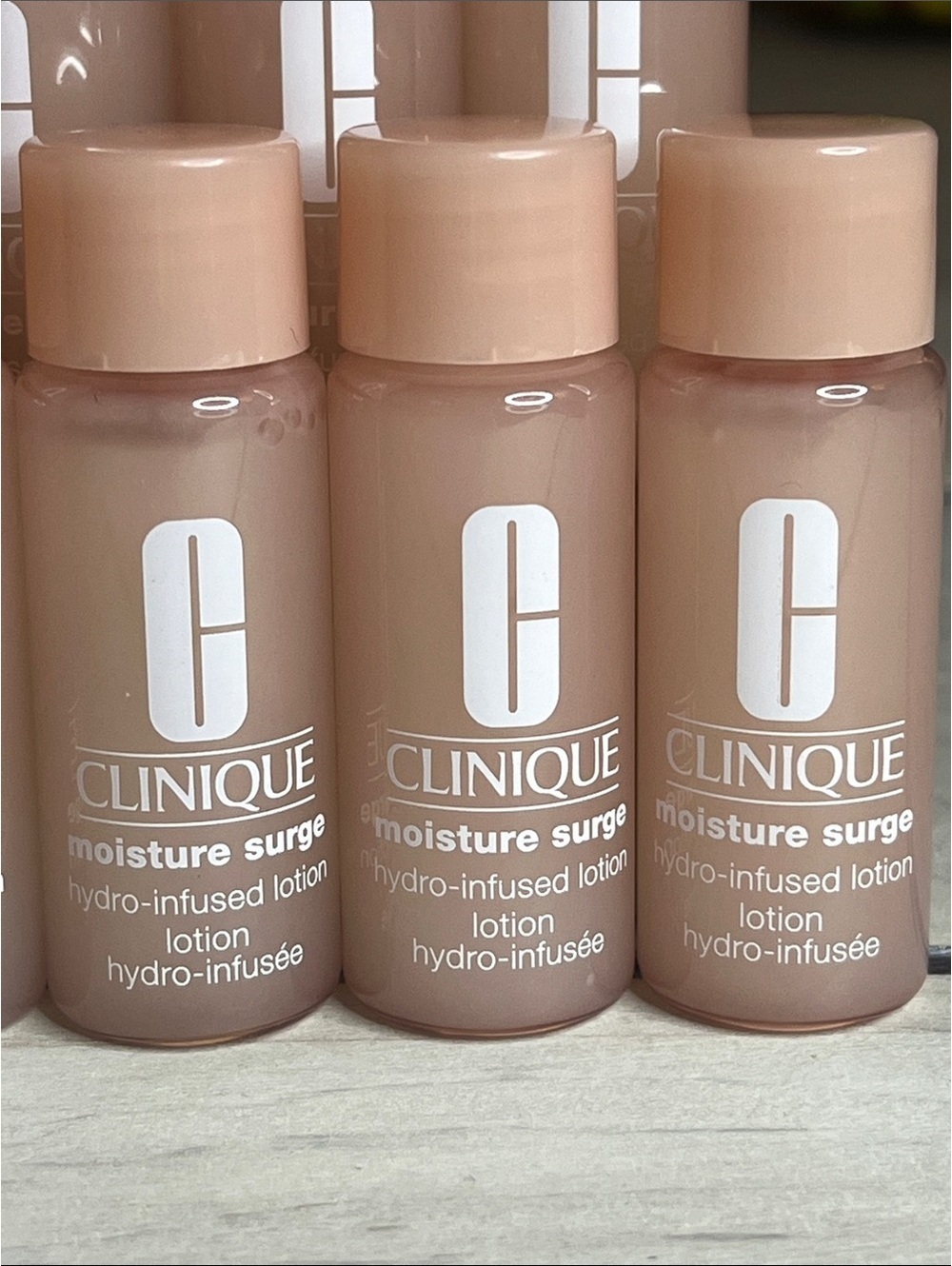 3 ct Clinique Moisture Surge Hydro-infused Lotions Minis Fresh New
